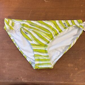 NEW With Tags Michael Kors size Large Lime Green Tiger Print Y2K Bikini Bottoms